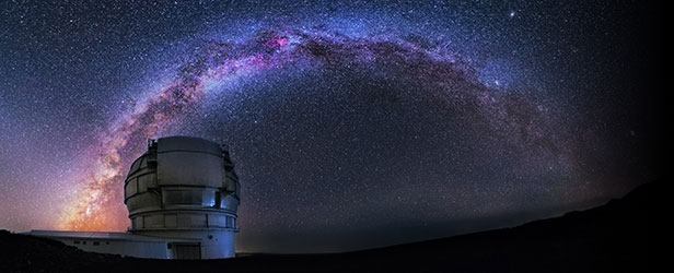 GTC and Milky Way. Image by Daniel López